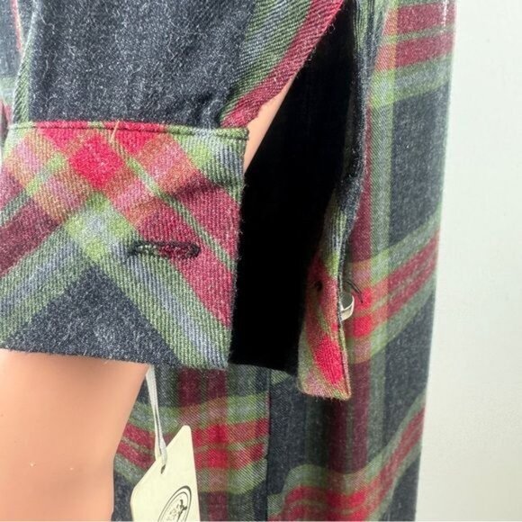 Women's NWT La Pateau Print and Plaid Shirt Dress Size Small Multi Color - Picture 10 of 10